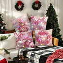 Ljojo LED Christmas Pillowcase with Garland Color Ball Pattern
