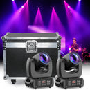 Ljojo™ 100W Beam Gobo Moving Head Light Flight Case Set for (2) – Somspot Brand