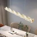 Ljojo Luxury Crystal Pendant Light - Modern LED Chandelier for Dining and Bar