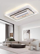 Modern LED Ceiling Fan Light with Remote Control for Living Room - Ljojo
