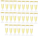 Ljojo 150ml Disposable Champagne Flutes Clear Toasting Glasses for Weddings