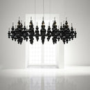 Ljojo Luxury Metal Chandelier Pendant Lamp, Modern Art Deco Ceiling Light Fixture