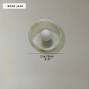 Modern Minimalist Round Jade Stone LED Wall Pendant Light Hanging Lamp by Ljojo