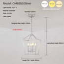 Gold Iron Cage Pendant Lighting Fixture Chandelier for Dining Room by Ljojo