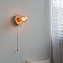 Ljojo LED Wall Lamp Pull Chain Switch Wood Stair Lighting Mirror Light