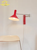 Bauhaus Atmosphere Cream Wind Swing Arm Wall Lamp LED E27 Staircase Bedside Reading by Ljojo