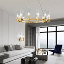 American Retro E14 Crystal Chandelier Pendant Light by Ljojo