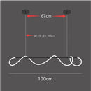 Modern Long Hose Led Ceiling Chandelier for Dining Room Kitchen Bar Pendant Lighting by Ljojo