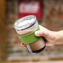 Ljojo 460ml Ins Style Coffee Mug with Lid for Bubble Tea Juice Milk