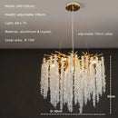 Gold Branch Tassel Crystal LED Pendant Light Modern Luxury Dining Room Living Room Fixture by Ljojo