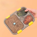 Ljojo 3-Grid Bento Box with Spoon | Microwaveable Lunch Container & Tableware