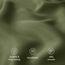 Ljojo Luxury Bamboo Fiber Duvet Cover Set with Pillowcase - Hot Sleeper Bedding