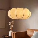 Japanese Wabi Sabi Style Silk Pumpkin Led Pendant Light - Retro Bedroom Chandelier by Ljojo