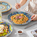Ljojo 12/16/18/24-Piece Stoneware Dinnerware Set in Bohemian Style