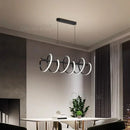 Spiral Winding Bar Aluminum Line Chandelier - Ljojo