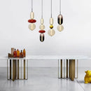 Modern Colorful Glass Pendant Chandelier Light for Loft Living Room - Ljojo