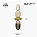 LED Wabi-sabi Glass Chandelier by Ljojo | Candy Design Pendant Lights for Home Decor