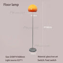 Vintage Bauhaus Mushroom Floor Lamp Orange Glass LED Atmosphere Lamp Ljojo