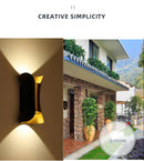 Ljojo Modern 10W LED Wall Sconces, White Up Down Wall Mount Lights for Living Room