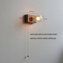 Ljojo Walnut Wood Retro LED Wall Lamp Stylish & Energy Efficient Lighting for Foyer Bedrooms