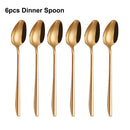 Ljojo 21 Piece Gold Cutlery Set - Stainless Steel 304 Elegant Tableware