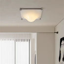 Ljojo White Raindrop LED Wall Lamp for Bedroom - Modern Square Background Light