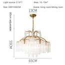 Ljojo European Luxury Crystal Pendant Lighting for Dining Living Room - American Led Lustre Suspension Lampen