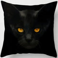 Ljojo  Black Cat Pillowcase  Decorative Square Cushion Cover 45*45cm