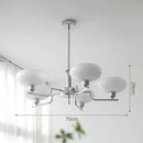 Nordic Vintage Silver LED Pendant Light for Living Room Dining Bedroom by Ljojo