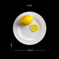 Ljojo Melamine Steak Trays Round Dinner Plates Dining Sets Hotel Househould