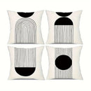 Ljojo Minimalist Round Printed Pillowcase Cover