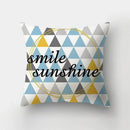 Blue Elk Geometric Pillow Case Cover by Ljojo - Fresh Animal Print Home Decoration