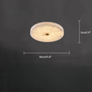 European Round Marble Alabaster Ceiling Lamp for Living Room - Ljojo