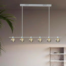 Ljojo Luxury Crystal Chandelier Pendant Light for Dining Room & Living Room Decor