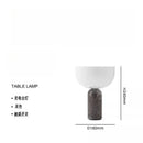Danish Designer Marble Table Lamp USB Charging Touch Switch Medieval Cream Wind Desk Lights