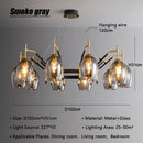 Nordic LED Chandelier Retro Glass Design Lighting Fixtures for Living Room by Ljojo