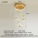 Butterfly Led Chandelier Light | Bedroom Acrylic Pendant Lamp by Ljojo