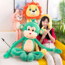Ljojo Long Legged Animal Plush Toy Pillow - Lion Monkey Leg Doll Clip - Birthday Gift