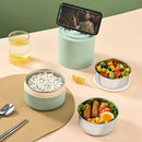Ljojo 3-Layer Stainless Steel Thermal Lunch Box - BPA-Free Food Container