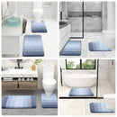 Ljojo Luxury U-Shape Bathroom Rug: Soft, Absorbent, Non-Slip Plush Shower Mat