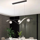 Luxury LED Chandelier Modern Pendant Light for Living Room Dining Black Ljojo