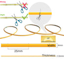 Ljojo 4mm COB LED Strip Lights 480Led/M DC12V TV Backlight Linear Tape Lighting