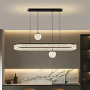 Ljojo Luxury Crystal Ceiling Chandelier LED Pendant Light for Living & Dining Room