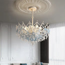 French Medieval Style Pendant Light for Luxurious Dining Room by Ljojo, Creamy Shell Crystal Bedroom Lamp