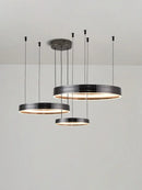 Ljojo Luxury Electroplated Circular Hall Light: Modern, Simple, Atmospheric Pendant