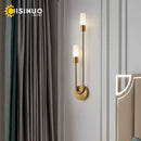 Ljojo Minimalist Gold Black G9 Wall Sconces for Bedroom Stairway Balcony