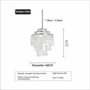 Modern Luxury Shell Chandelier Gold/Chrome Design for Dining & Living Room by Ljojo