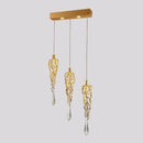 Ljojo Luxury Crystal LED Chandelier - Modern Silvery Tree Branch Bedroom Light