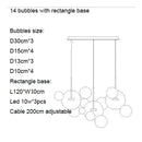 Nordic Glass Bubble LED Ceiling Chandelier Modern Dining Room Pendant Lighting by Ljojo