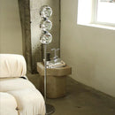 Ljojo Minimalist LED Chrome Floor Lamp | Stylish Metal Art Light